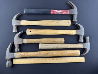 Vtg Hammer Lot of 6 Belknap Plumb etc