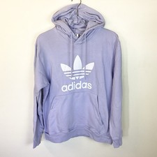 Adidas Originals Trefoil Logo Pullover Hoodie - Purple - L
