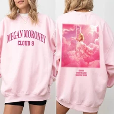 Megan Moroney Cloud 9 Tour Pink Western Graphic Sweatshirt Two Sided S-5XL