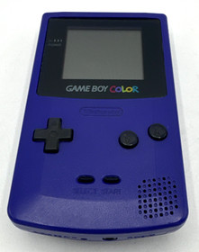 Grape Purple Gameboy Color Handheld with Super Mario Bros Deluxe Very Good Cond