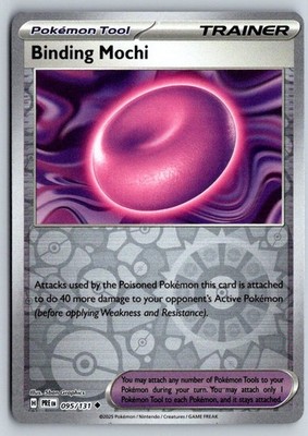 Binding Mochi 095/131 Uncommon Prismatic Evolutions Pokemon Reverse Holo NM