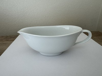 Dansk Tapestries Jack Lenor Larsen Gravy Boat Winter White Japan Porcelain