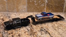 1 64 GREENLIGHT GMC SIERRA 2500HD- 83 HW 50TH ANNIVERASARY SILVERADO- GOOSENECK