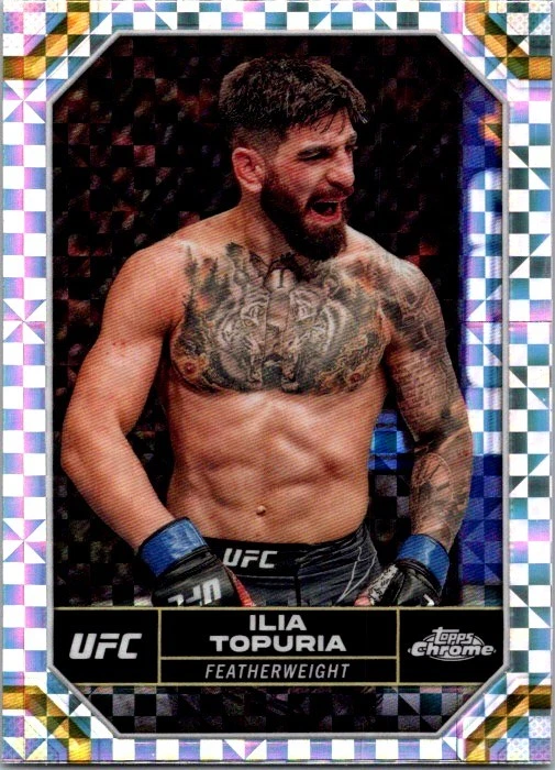 2024 Topps Chrome UFC #77 Ilia Topuria X-Fractor