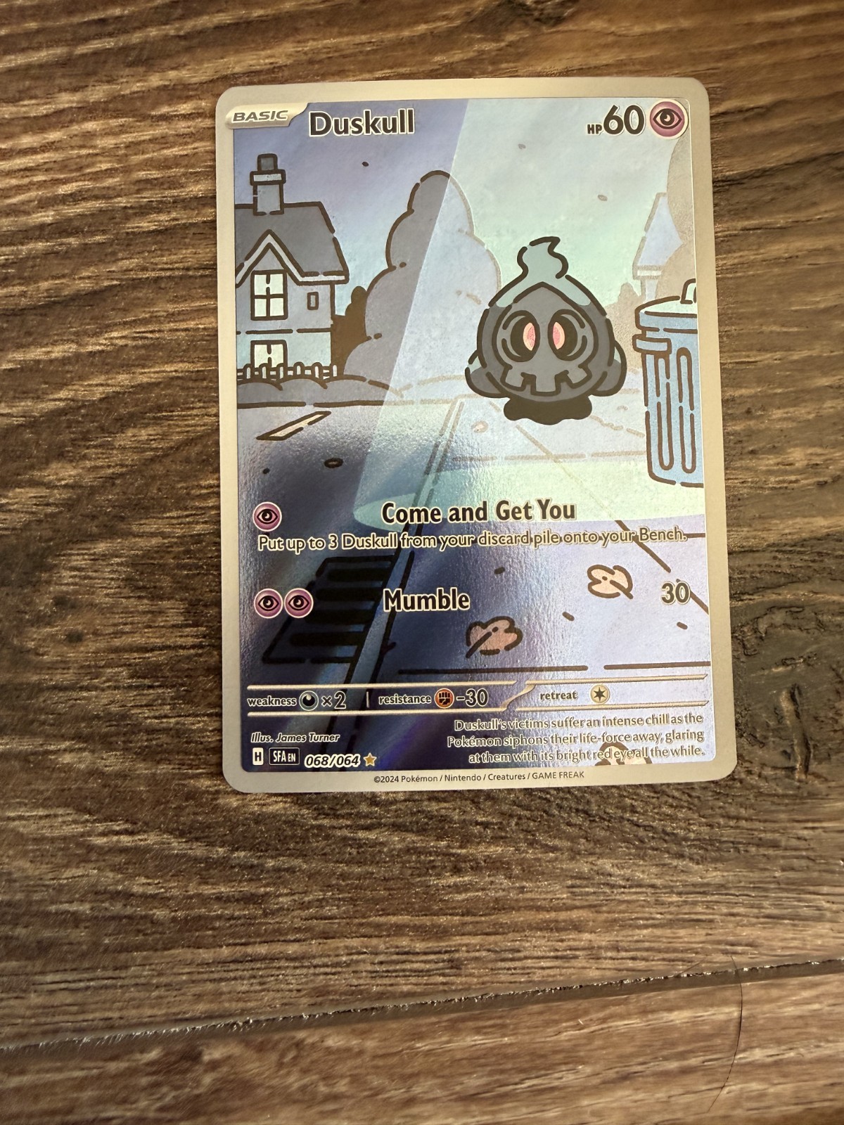 Duskull 068/064 Illustration Rare Shrouded Fable Pokemon Holo Near Mint
