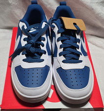 Nike Court Borough Low Recraft Blue White Unisex Kids Athletic Sneakers 4Y