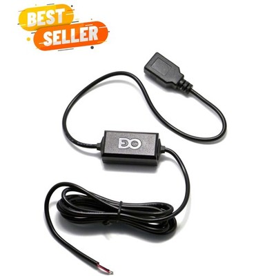Hardwired USB Car Charger Kit - 5V Power Port for Dash Cams & GPS Devices