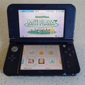 Nintendo 3DS XL Galaxy Purple Handheld System Tested Working No Stylus Charger