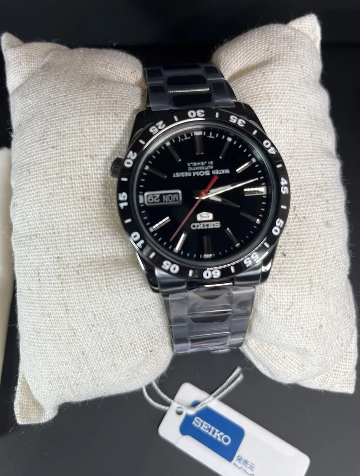 Seiko 5 Automatic SNKE03KC Black Stainless Steel Men’s Watch Japan Model - Image 3 of 4