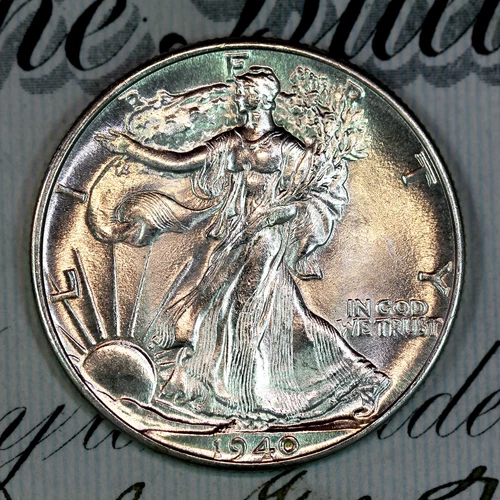 * 1940-P * SUPERB+ GEM BU MS WALKING LIBERTY HALF-DOLLAR * FROM COLLECTION