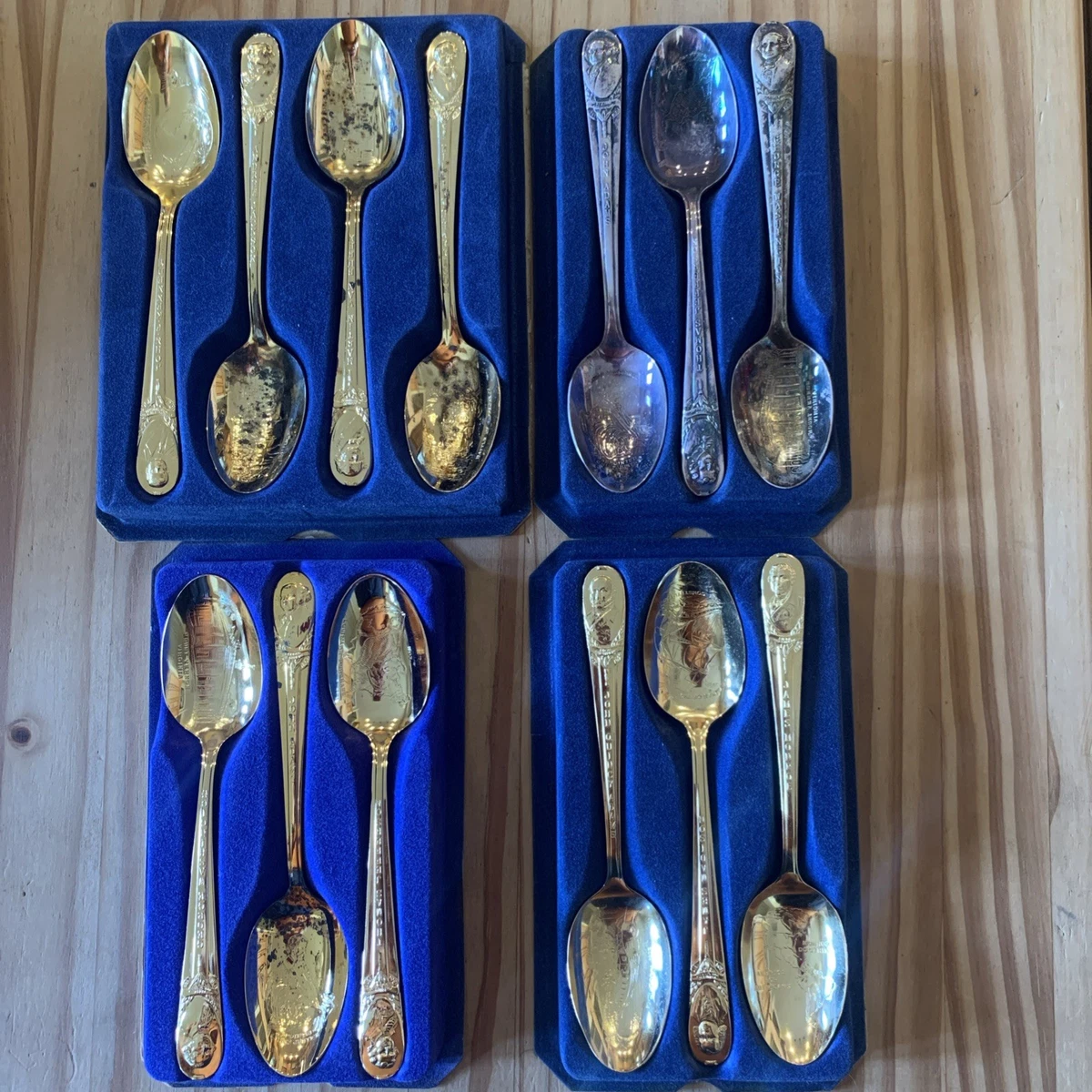 25+ Wm. Rogers & Son Antique US Silver-Plated Souvenir Spoons for