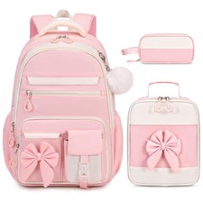 Backpack for Girls, 3PCS Girls Backpack for School with Lunch Bag Pencil Case...