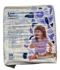 Live Better CVS Plant-Based Ultra-Soft Diapers - 41Lbs Size 7 - 30 Count