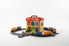 Chuggington Zestaw kolejowy 5 pociągów Tor kolejowy Komplet Doskonały stan