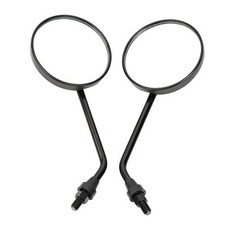 Rear View Side Mirrors for Motorcycle 3.94" Round Rearview Mirror Retro Round