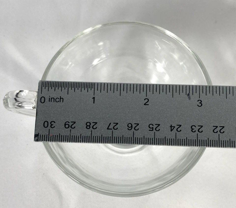 ARCOROC FRANCE CLASSIQUE CLEAR GLASS Lot Of 2 Tea/ Espresso Cups - Image 3 of 3