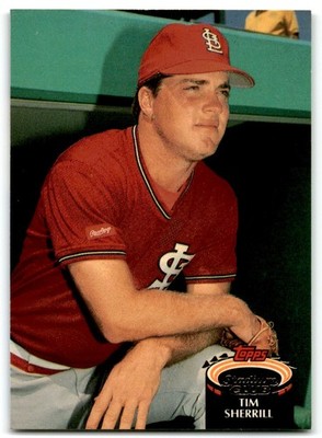 1992 Stadium Club Tim Sherrill St St. Louis Cardinals #822