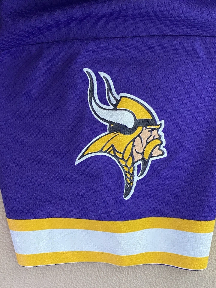 Camiseta deportiva vintage (talla L) de los Minnesota Vikings, Randall Cunninghamn #7, logotipo atlético Foto 4 de 4