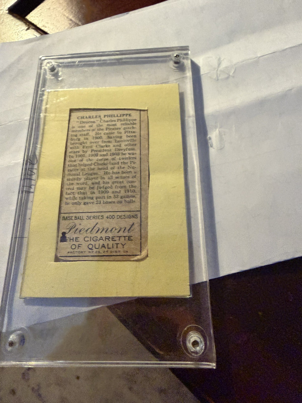 1911 Piedmont Cigarettes-T205 Charles Phillippe - SGC 1