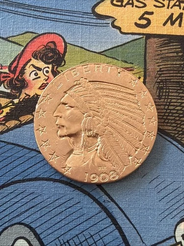1908-P Indian Half Eagle — photo from another recent sale