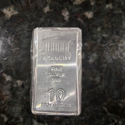 #ad Academy 10 Troy Ounces Silver Bar .999 Fine 21172017 Serial Fine Silver Bar $899.90