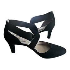 LIFESTRIDE Women's Strappy Black Gallery Pump Size 9