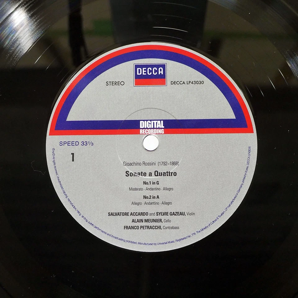 ACCARDO ROSSINI 6 SONATE A QUATTRO ANALOGPHONIC LP43030 Germany VINYL 2LP - Image 3 of 3