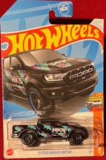HOT WHEELS '19 FORD RANGER RAPTOR HW TRUCKS 43/250 BLACK . SEE COMBINED OFFERS!
