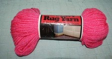 Aunt Lydia's Heavy Rug Yarn 115 Cerise 60 yards Crochet Knit Fast Shipping