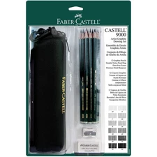 9000 Artist Graphite Drawing Set with Bag Set of 12