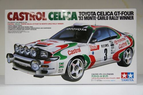 Tamiya 1/24 Scale Model Kit 24125 - Toyota Celica 1993 Rally Monte Carlo Castrol