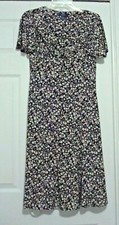 Dress Chaps Sz Medium Black /Beige Print