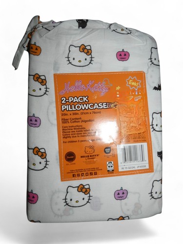Hello Kitty 2-Pack Pillowcase 100% Cotton Pillowcases Halloween Pillow Cases - Picture 3 of 3
