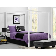 5584396 Dhp Modern Canopy White Metal Bed Queen 29986558435 For Sale Online Ebay