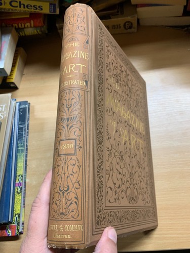 1890 "THE MAGAZINE OF ART" BOUND ISSUES ILLUSTRATED 2.3kg ANTIQUE BOOK (EV3) - Picture 2 of 21