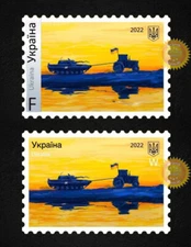 2 pcs Stamps F+W Good Evening, We Are From Ukraine" Ukraine 2022 fridge magnets