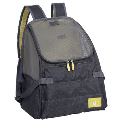 Nobby Fronttasche Malta grau/senf für Katzen bis 7 kg, 35x22x40 cm