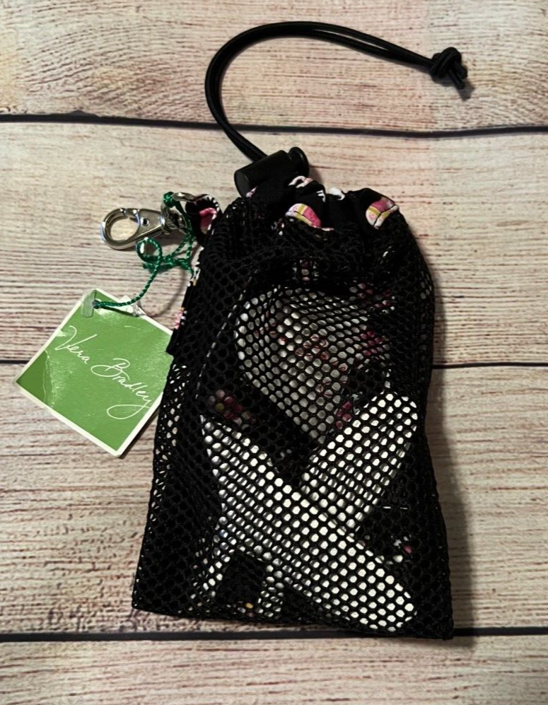 Vera Bradley Golf Glove in Pink Elephants w/ Mesh Carrying Bag Size