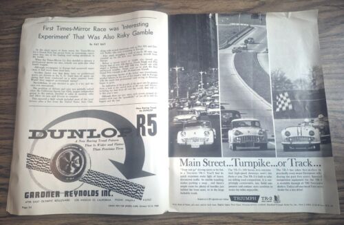 1960 RIVERSIDE INTERNATIONAL RACEWAY GRAND PRIX KATALOG - SHELBY GURNEY MOSS HILL - Bild 6 von 8