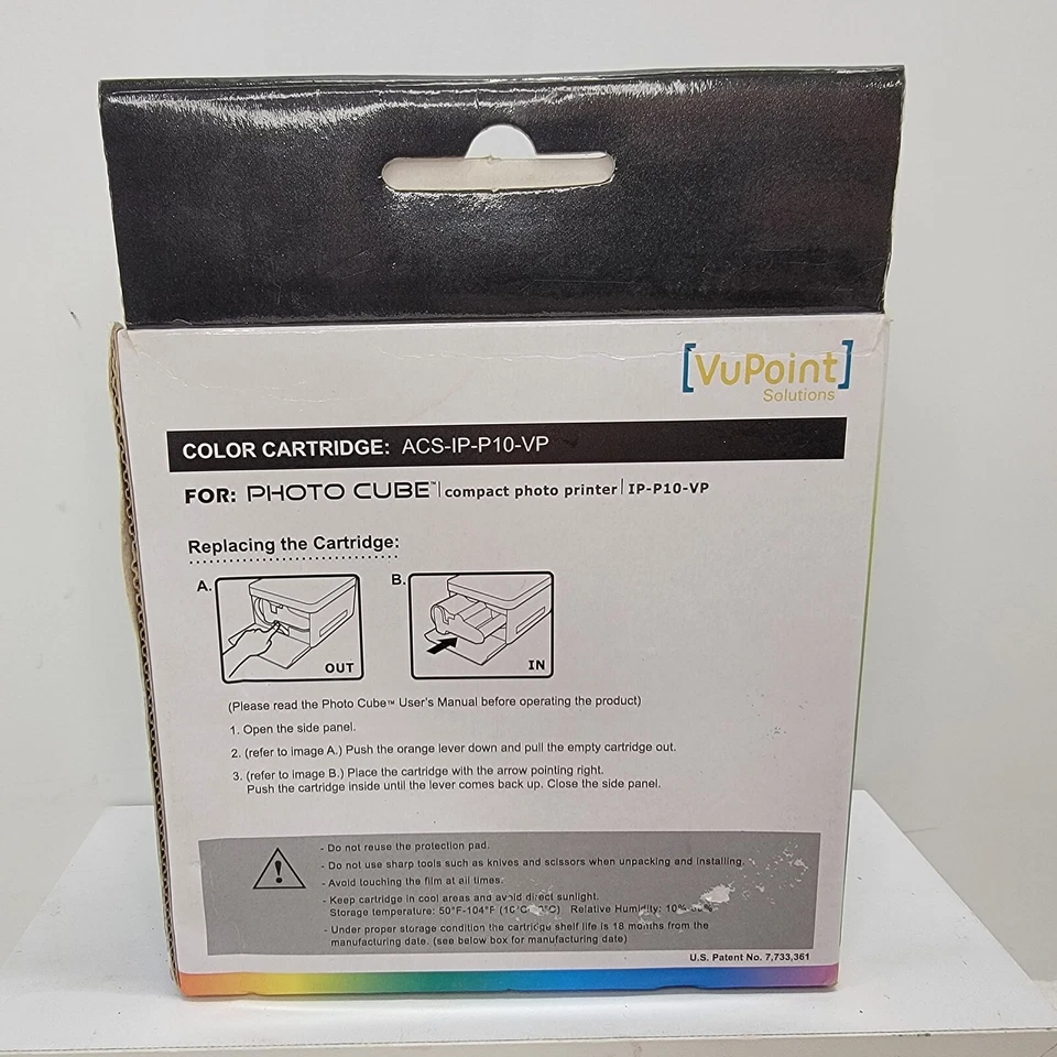 VuPoint Solutions ACS-IP-P10-VP Color Cartridge for Photo Cube - NEW - Image 2 of 4