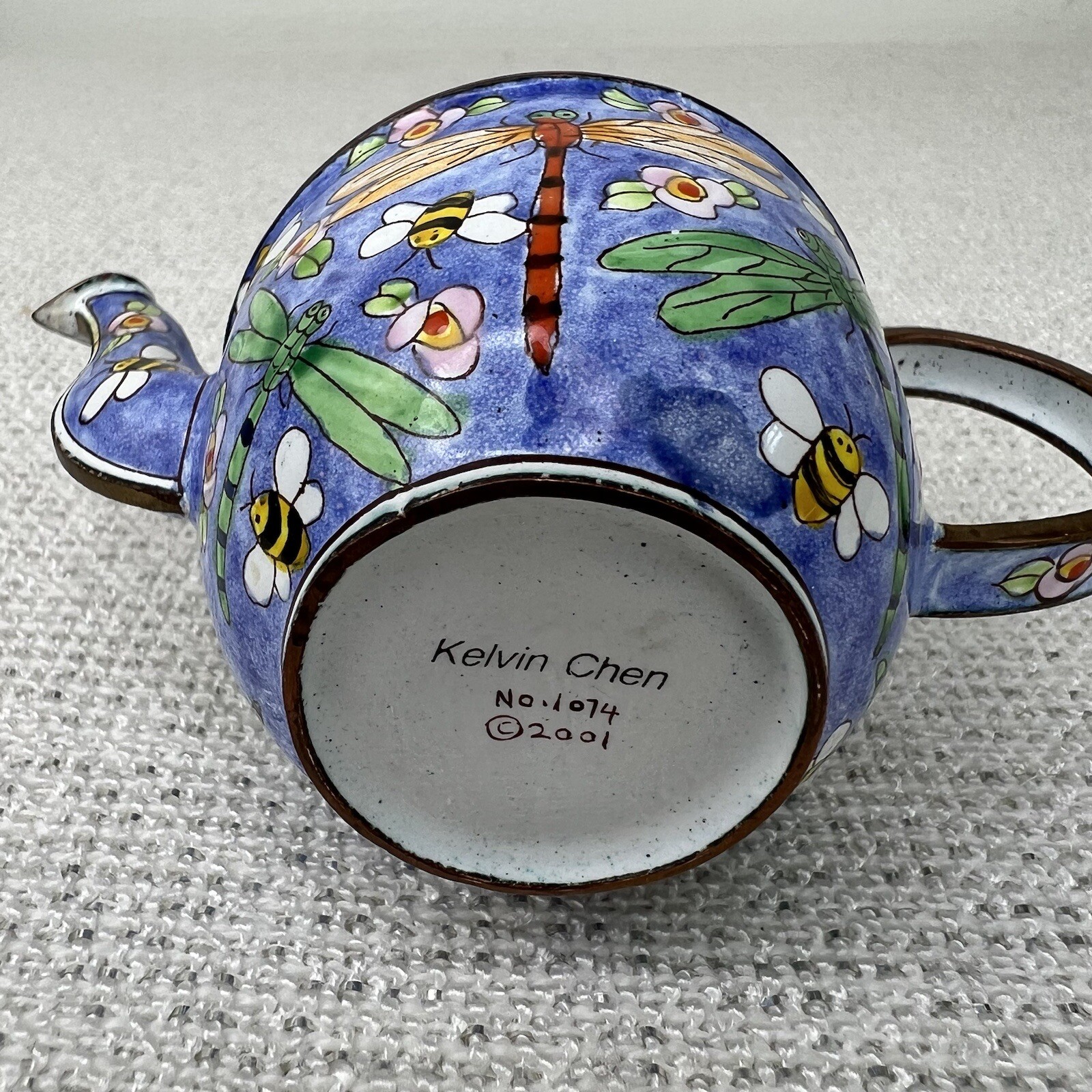 Kevin Chen Miniature Teapots Variety You Choose Porcelain Enamel Hand Painted eBay
