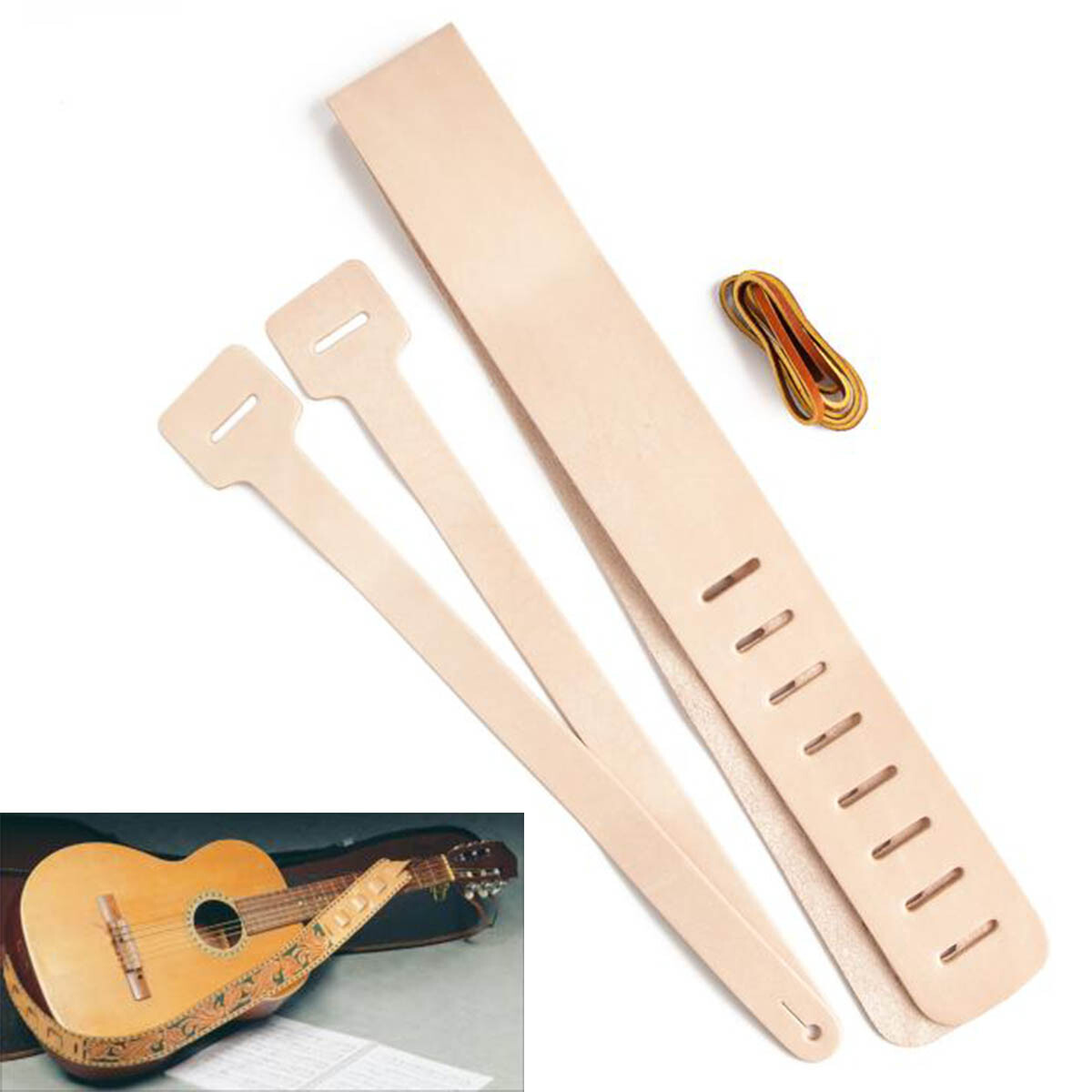 Kit pour sangle de guitare en cuir - 44421