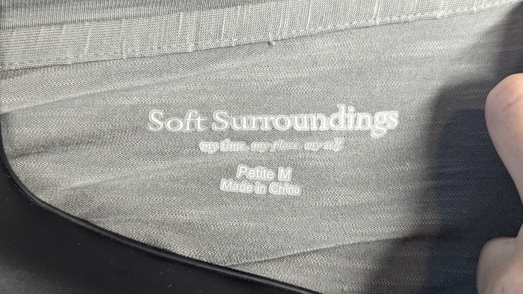 その他 M Soft Surroundings Gray Swing Top Medium Petite Style: 37532 | eBay