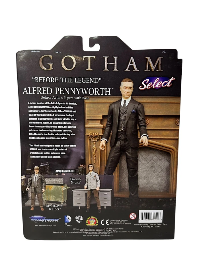 Diamond Select Toys Gotham Alfred Pennyworth 7" inch Deluxe Action Figure - Image 2 of 2