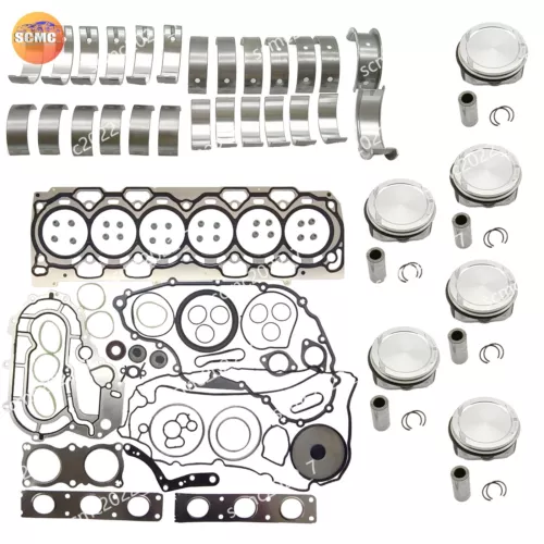 Engine Overhaul Pistons Seals Rebuild Kit For Volvo S80 XC60 XC90 3.2L B6324S