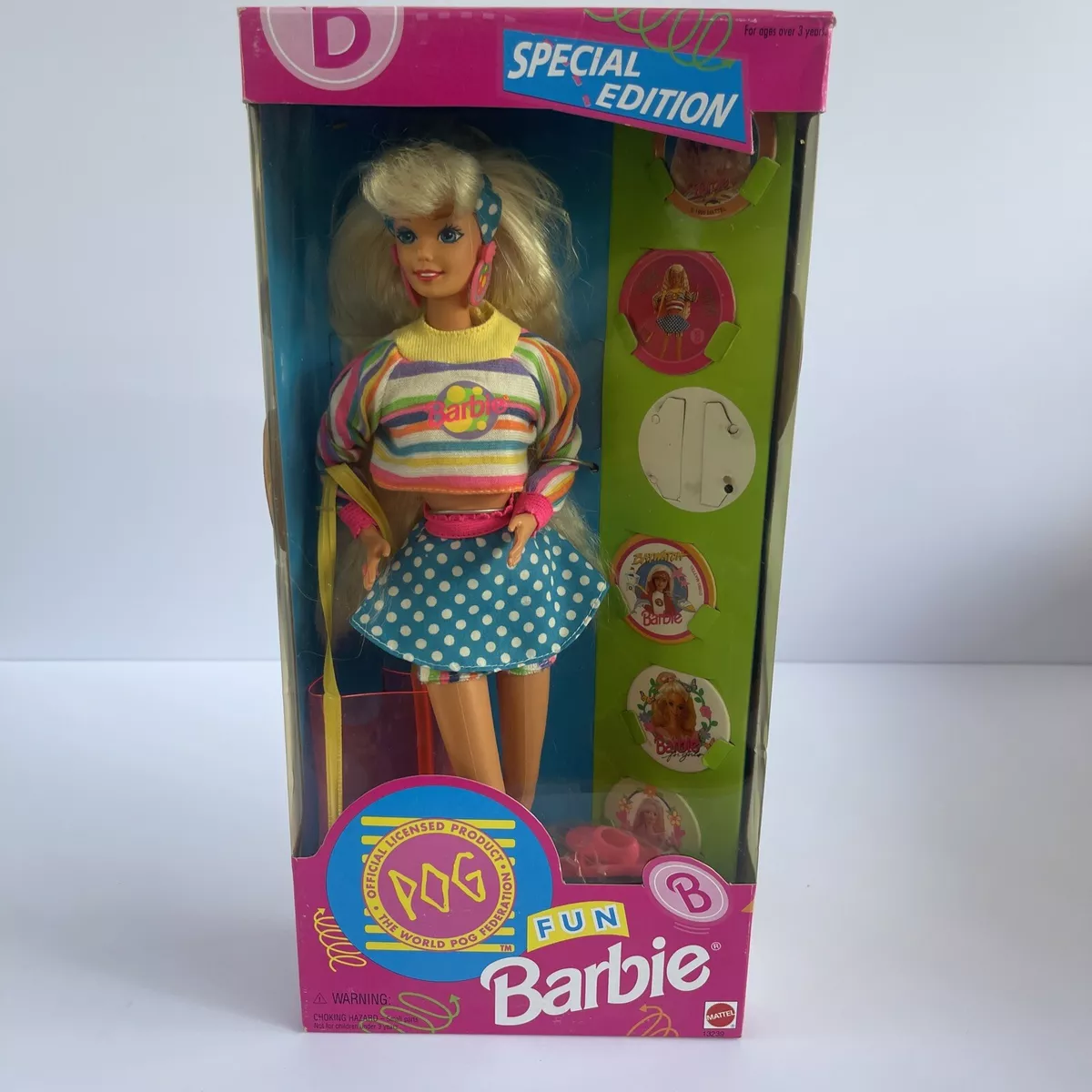 POG FUN BARBIE DOLL Special Edition 1994 Mattel NRFB NIB 13239 5