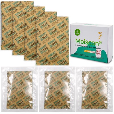 69%RH Two-Way Humidity Control Packs 60 Gram 5 Pack Individually Wrapped