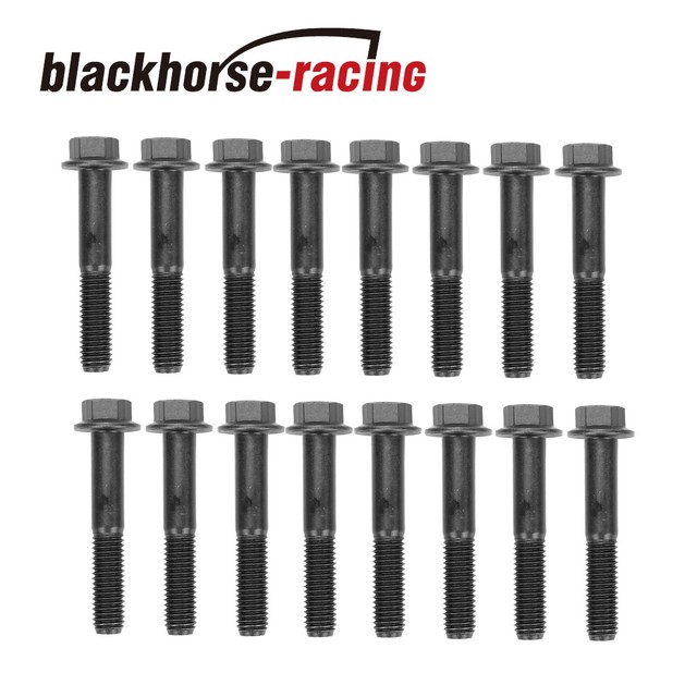 16 Pcs Exhaust Manifold Bolt Kit For Ford F250 F350 7.3L Powerstroke
