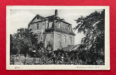 AK GERA um 1910 Wohnhaus im Enzian No. 5 Rudolf Schmalfuss   ( 126924