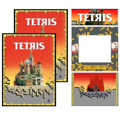 Tetris Arcade Side Art Full Set 5pc Artwork  Textured CPO- Satin Finish